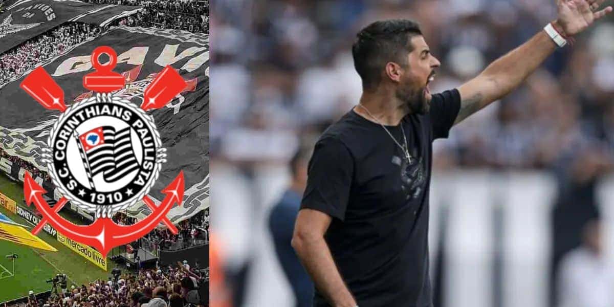 Matheuzinho na direita e ele na esquerda: Corinthians atende pedido de A. Oliveira pra contratar novo titular - Montagem Tv Foco