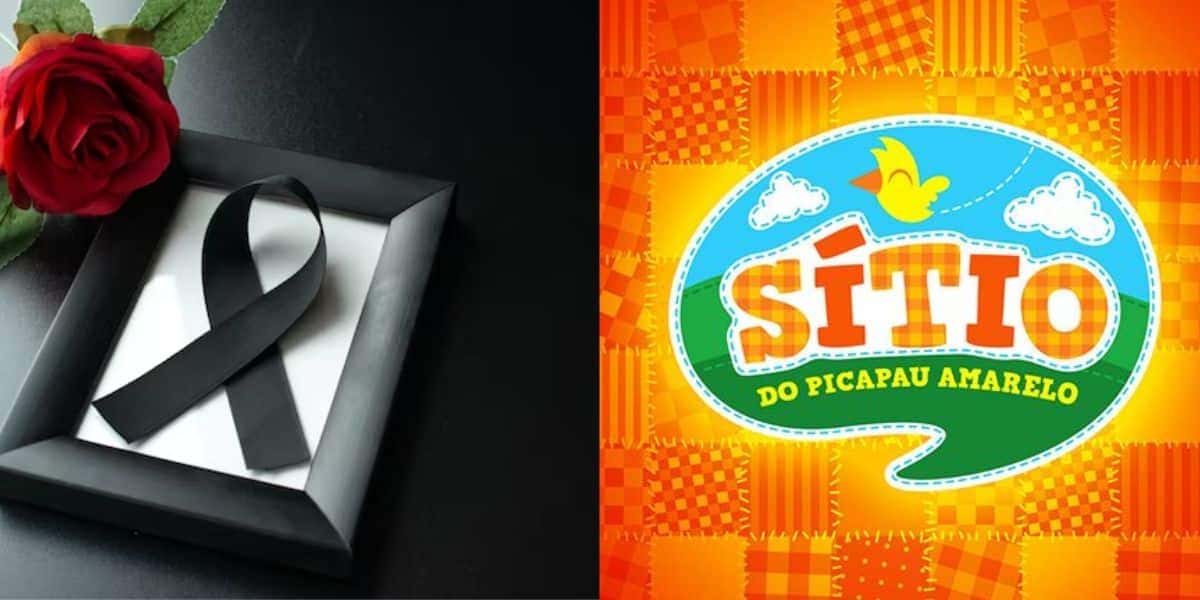 Imagem de luto / Logo do Sítio do Pica Pau Amaralo - Montagem TVFOCO