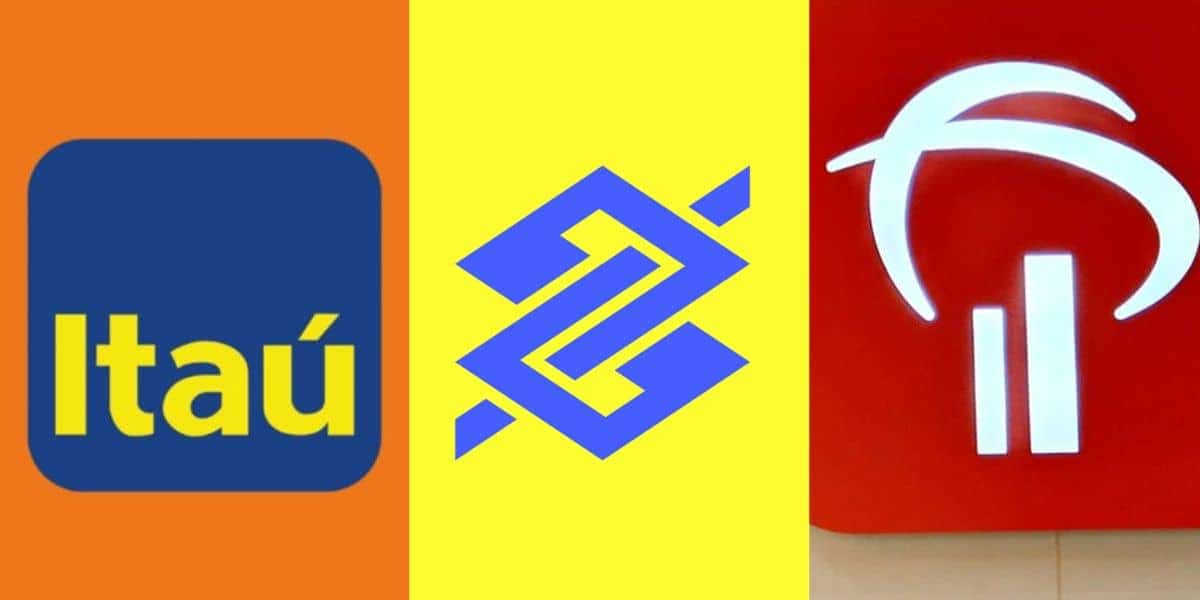 Logo Itaú / Logo Banco do Brasil / Logo Bradesco - Montagem TVFOCO