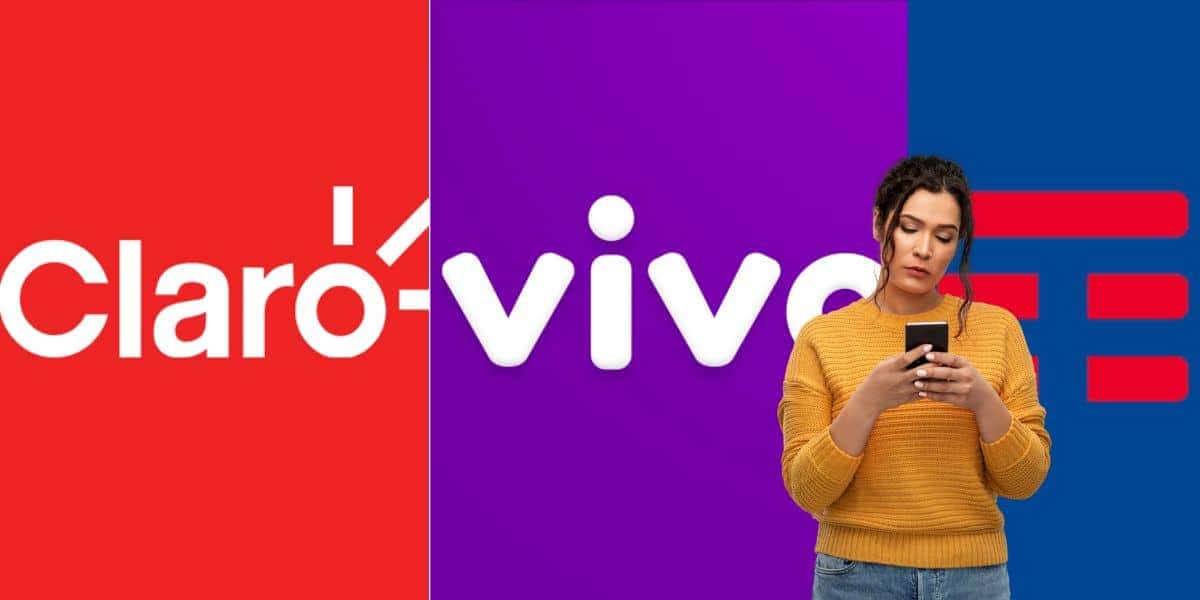 Logos da Claro, Vivo e Tim - Foto Reprodução Internet