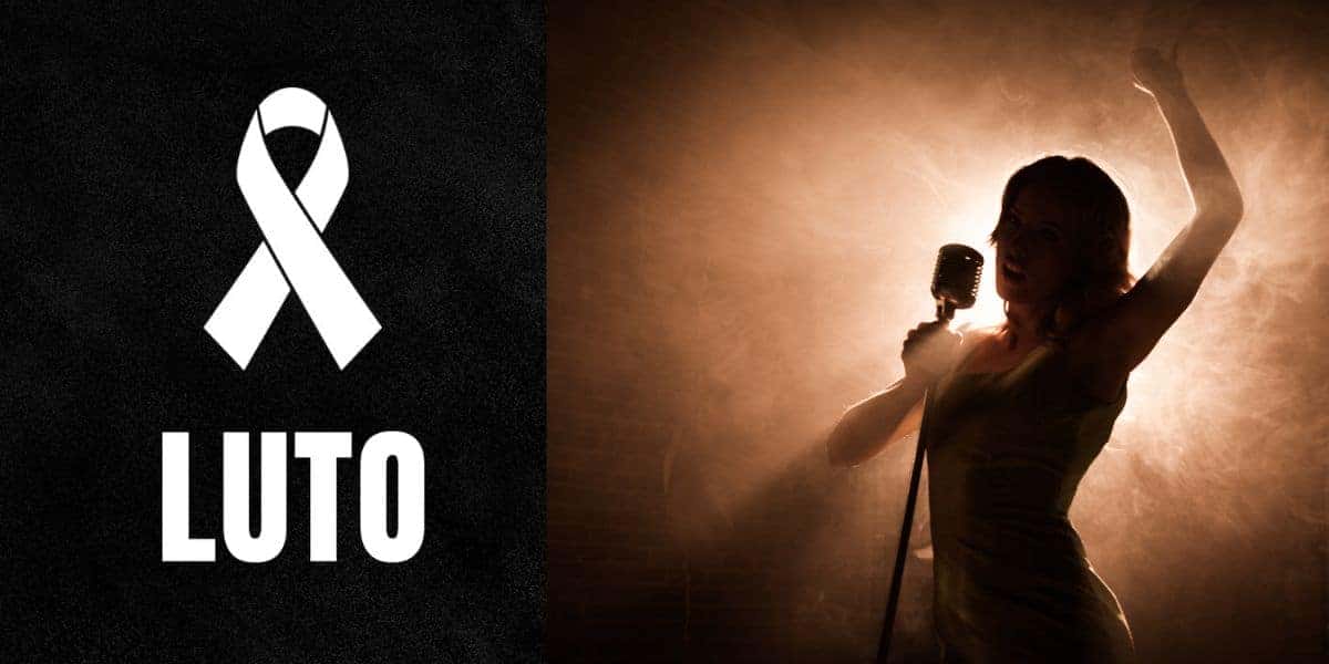 Luto e sombra de cantora - Foto Reprodução Internet