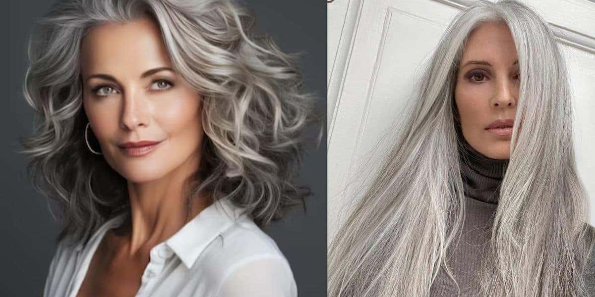 Mulheres com cabelos grisalhos - Montagem TVFOCO