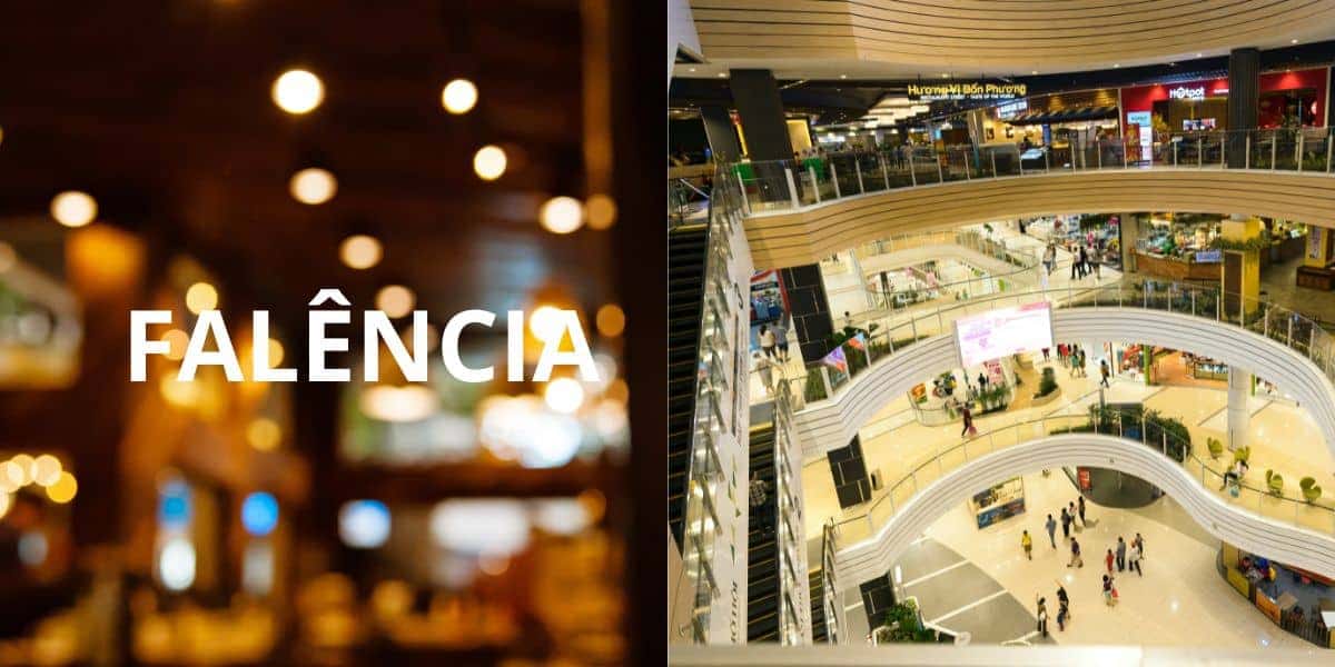 Restaurante / Shopping - Montagem Canva