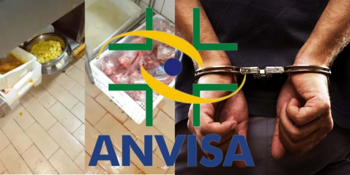 Vigilância interdita restaurante por ordem da Anvisa (Foto: Montagem - TV Foco)