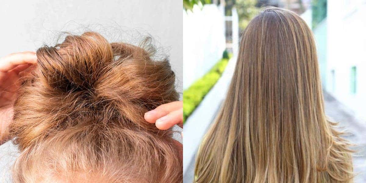Antes e depois do frizz (Reprodução: Internet)