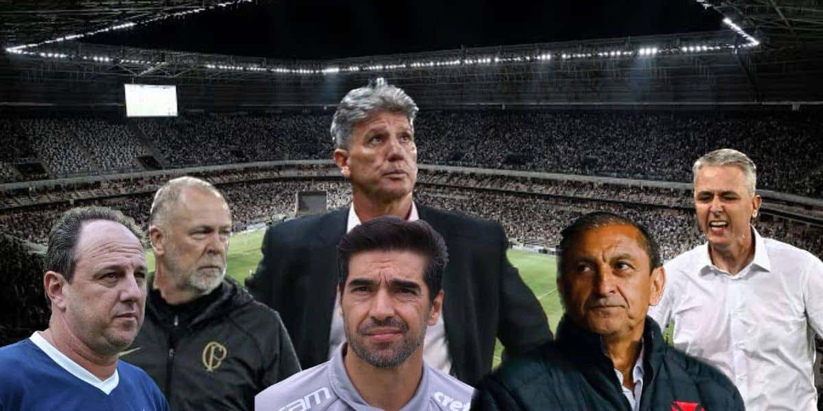 treinadores do futebol brasileiro (Foto - Montagem TV Foco).