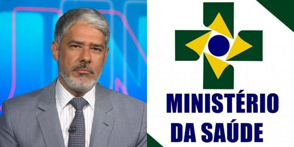 William Bonner deu informação do Ministério da Saúde no Jornal Nacional (Foto: TV Globo)