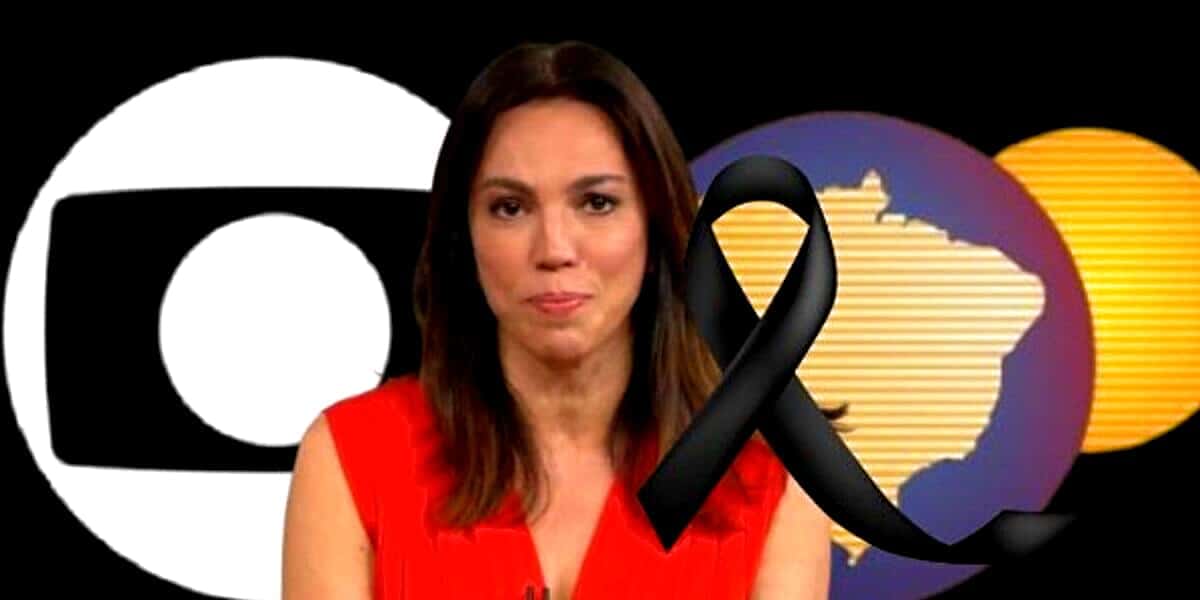 Ana Paula Araújo noticiou morte de uma das maiores estrelas da Globo (Foto Reprodução/Montagem/Lennita/Tv Foco)