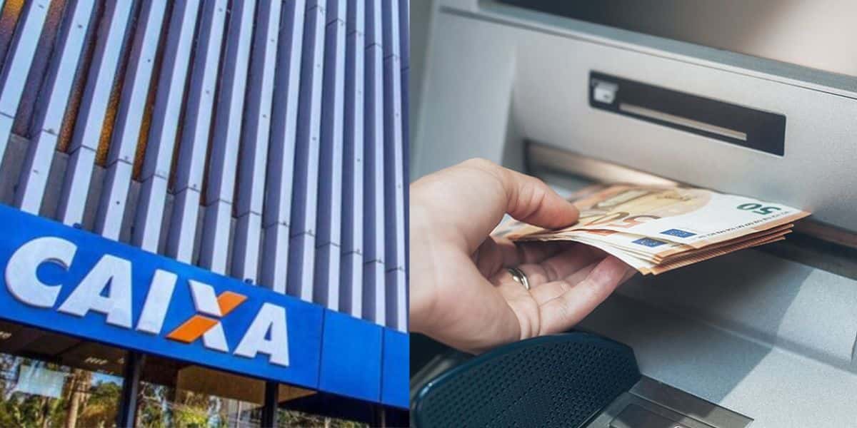 Caixa / Pessoa sacando dinheiro - Montagem TVFOCO