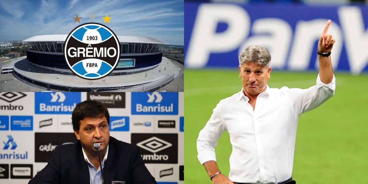 Alberto Guerra crava 2 viradas a Renato Gaúcho no Grêmio - Montagem Tv Foco