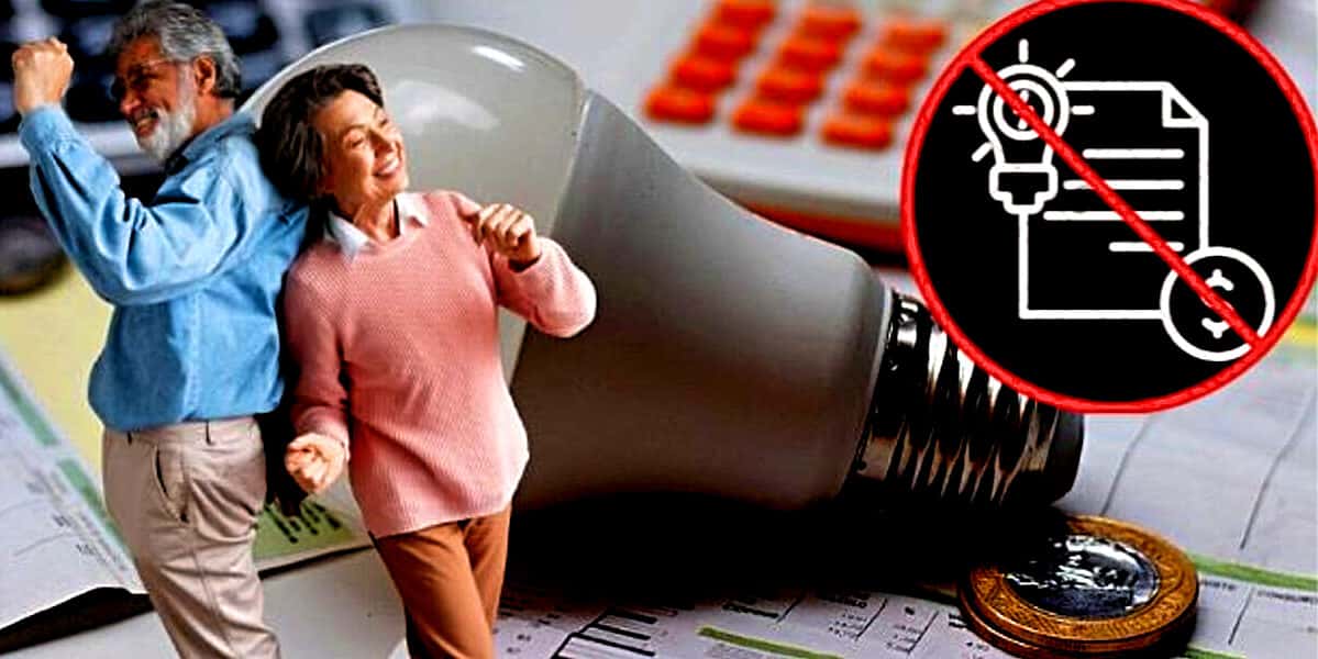 Idosos 65+ podem conseguir uma isenção total na luz (Foto Reprodução/Montagem/Lennita/Tv Foco)