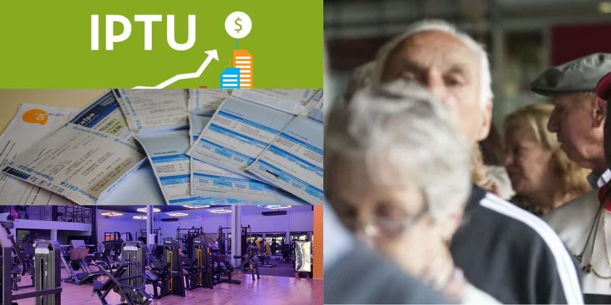 IPTU / Contas / Academia / Idosos - Montagem TVFOCO