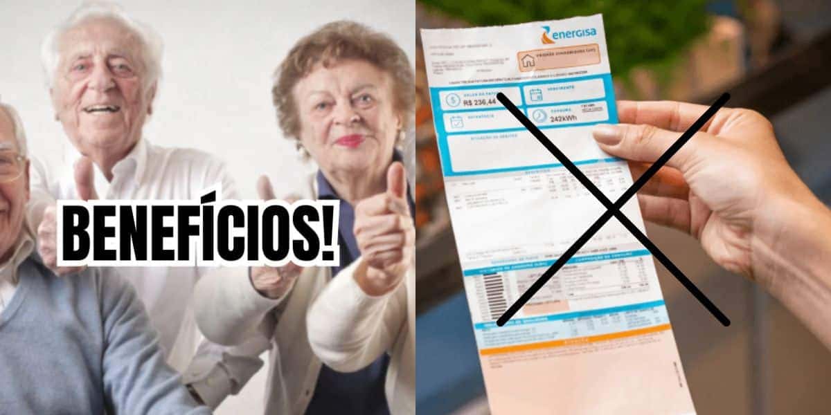Idosos / Conta de luz - Montagem TVFOCO