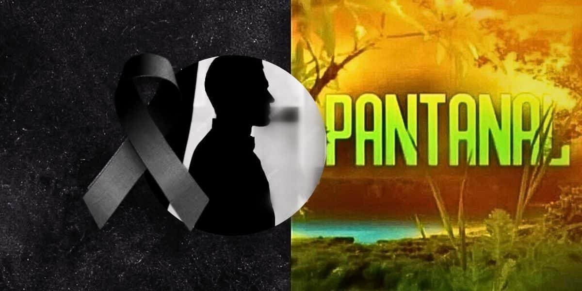 Ilustração de luto/Pantanal (Foto Reprodução/Montagem/Lennita/TV Foco/Canva/Internet)