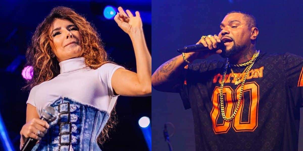 Paula Fernandes e Naldo Benny (Fotos: Reproduções / Aquiles Junio / Instagram)