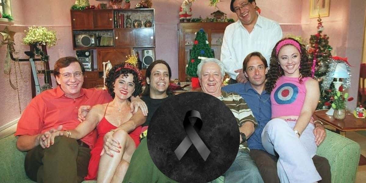 Rogério Cardoso ao lado do elenco de A Grande Família - Foto: Globo