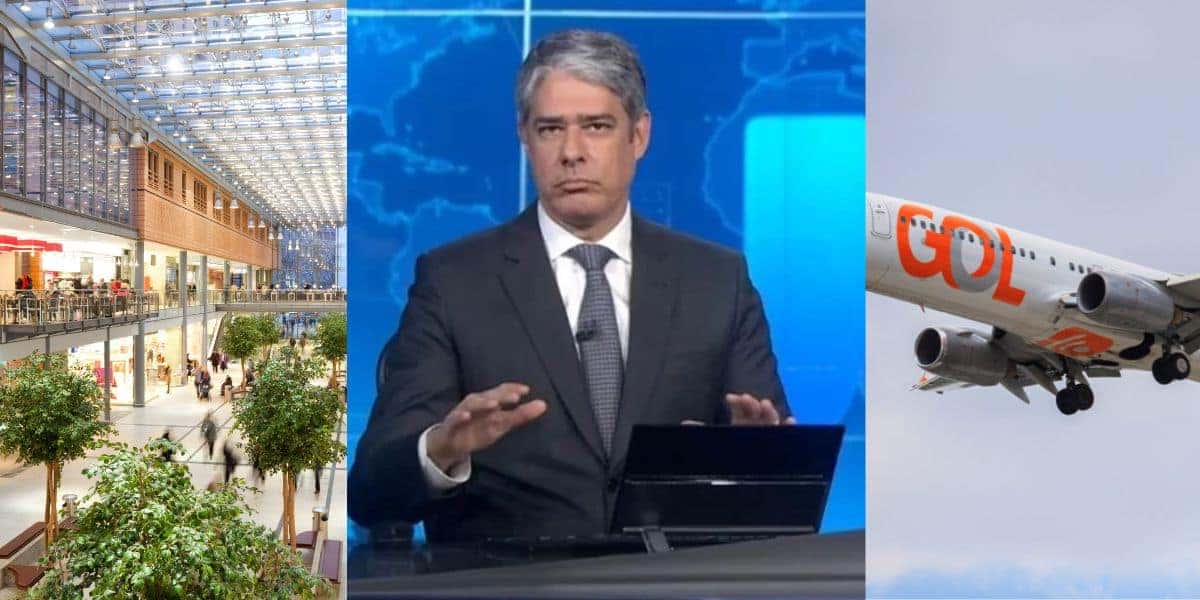 Shopping / William Bonner / Gol - Montagem TVFOCO