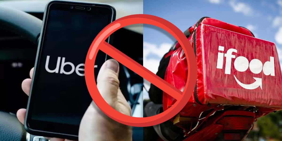 Uber e Ifood (Foto: Reprodução, Montagem - TV Foco)