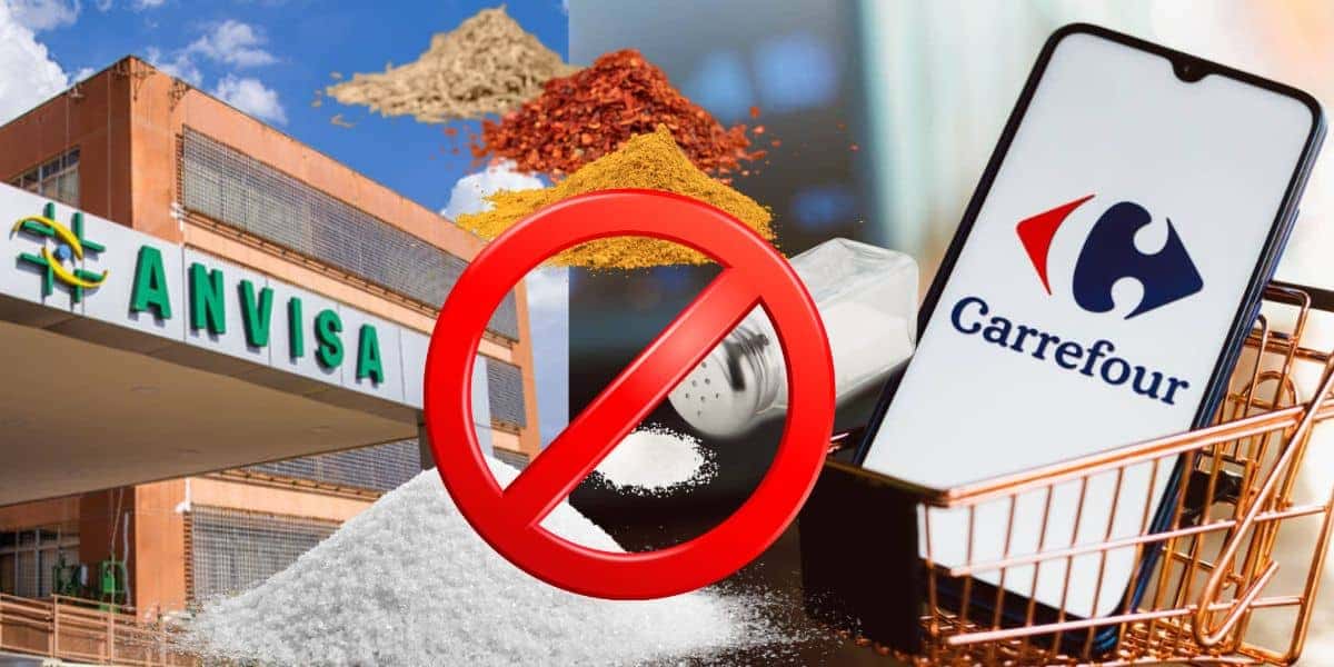 Fachada da Anvisa e produtos retirados do Carrefour e outros (Foto: Reprodução / Canva)