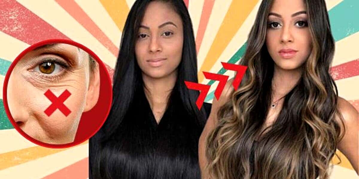 Conheça as mechas de cabelo que acabam com o aspecto cansado e as olheiras (Foto Reprodução/Montagem/Lennita/Tv Foco)