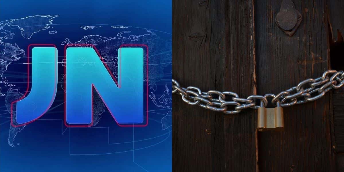 Banco falido foi patrocinador do Jornal Nacional (Foto: Reprodução / TV Globo)