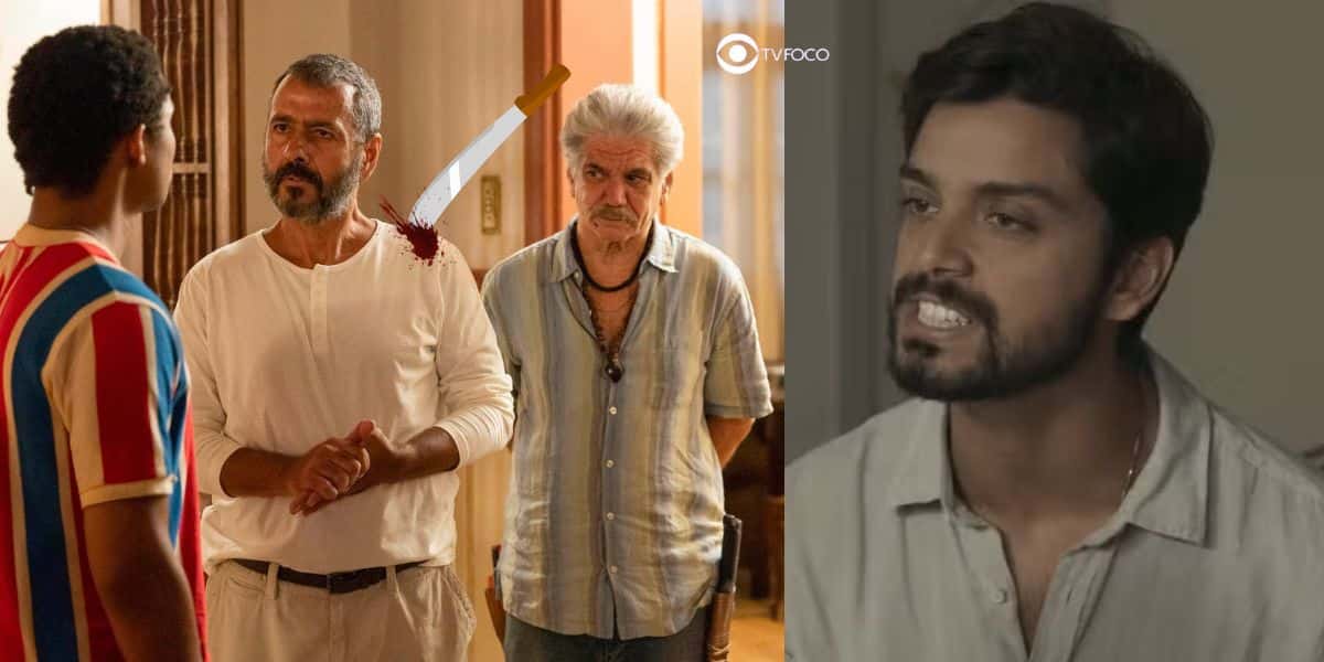 João Pedro, José Inocêncio, Deocleciano e Venâncio em Renascer (Foto: Reprodução / Globo / Montagem TV Foco)