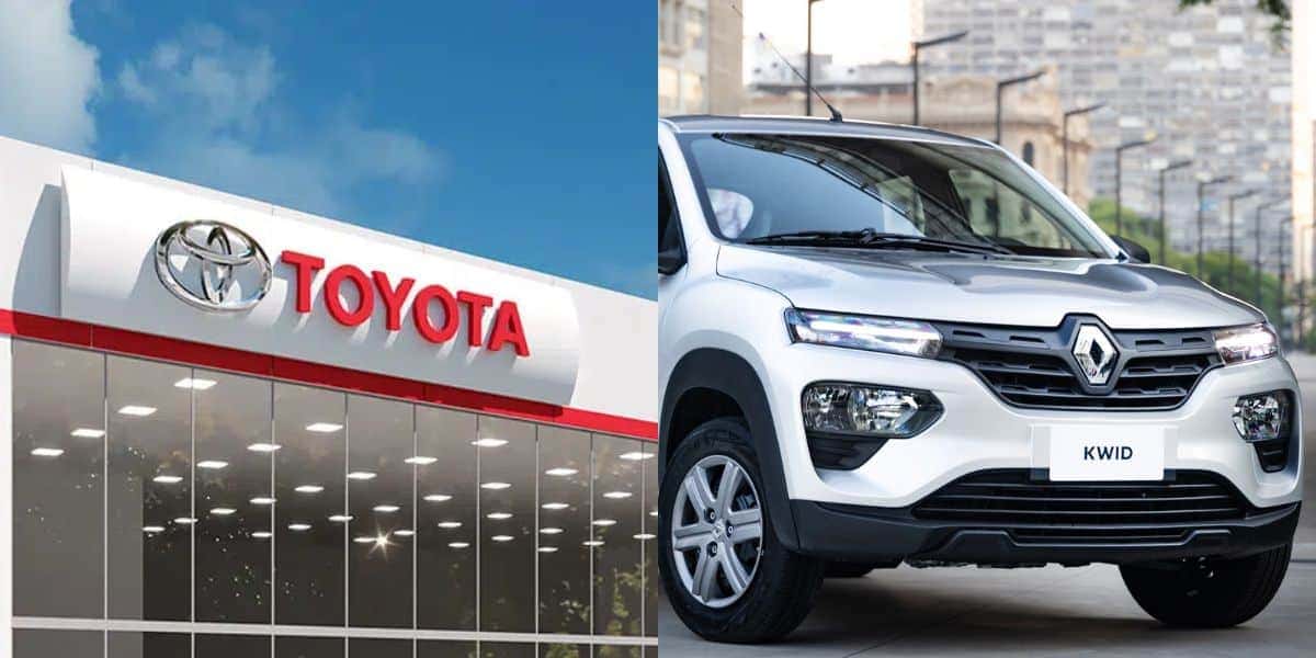Novo carro da Toyota para destruir o Renault Kwid (Reprodução: Montagem TV Foco)