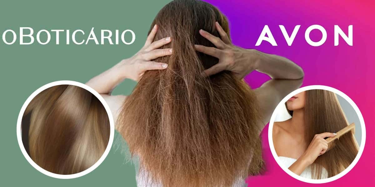Boticário e Avon - Cabelo seco (Foto: Reprodução, Montagem - TV Foco)