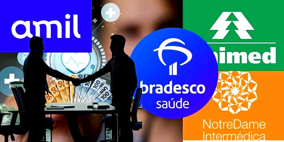 Amil é vendida por valor milionário e deixa concorrentes para trás (Foto Reprodução/Montagem/TV Foco/Lennita/Logo.net/Canva)