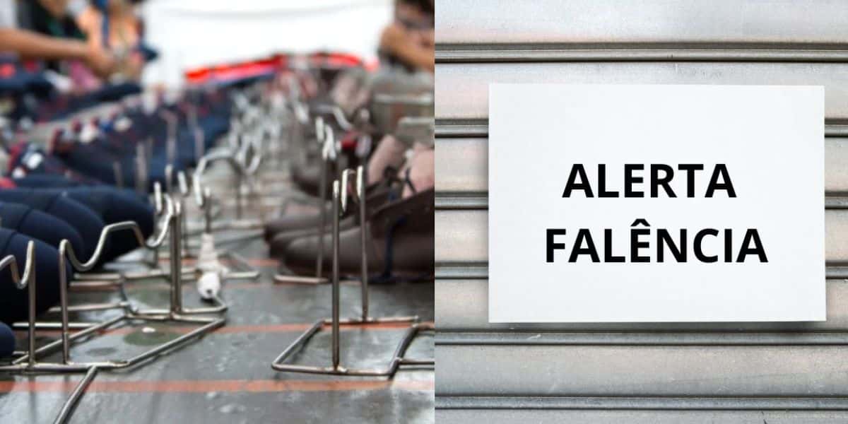 Empresa de sapatos / Alerta falência - Montagem TVFOCO