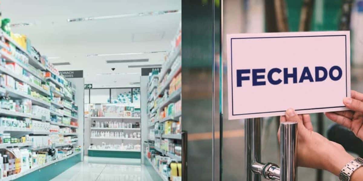 Farmácia / Placa de fechado - Montagem TVFOCO