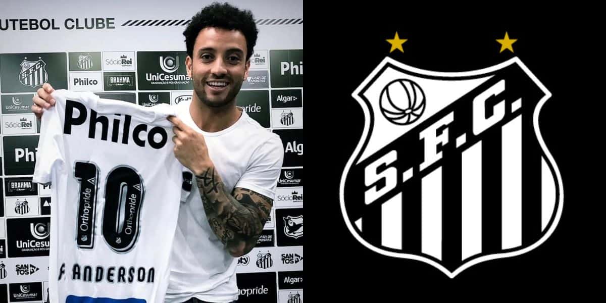 Felipe Anderson e Santos (Reprodução - Internet)
