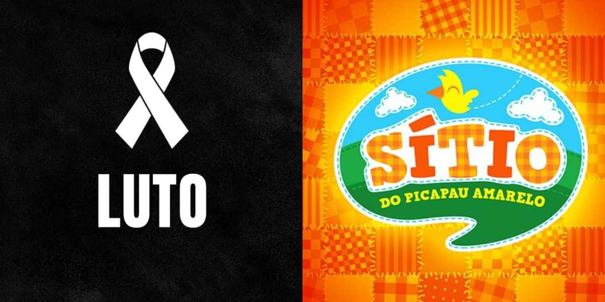 Imagem de luto / Logo do Sítio do Pica Pau Amarelo - Montagem TVFOCO