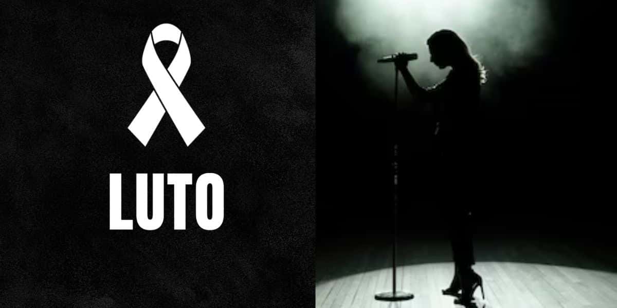Imagem de luto e cantor (Fotos: Reproduções / Canva / Freepik)