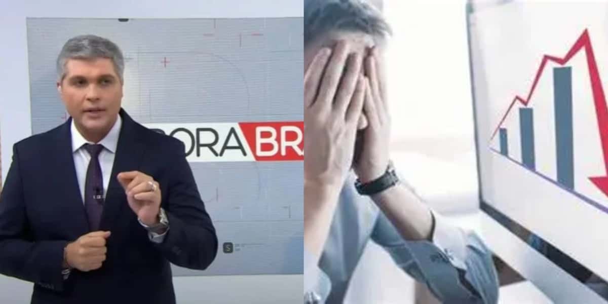 Joel Datena para a Band com confirmação sobre falência de empresa (Foto: Reprodução/ Internet)
