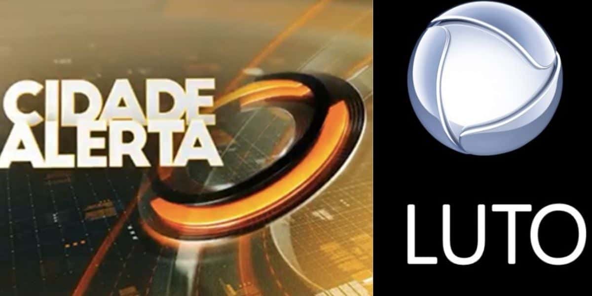 Logo Cidade Alerta / Luto - Montagem TVFOCO