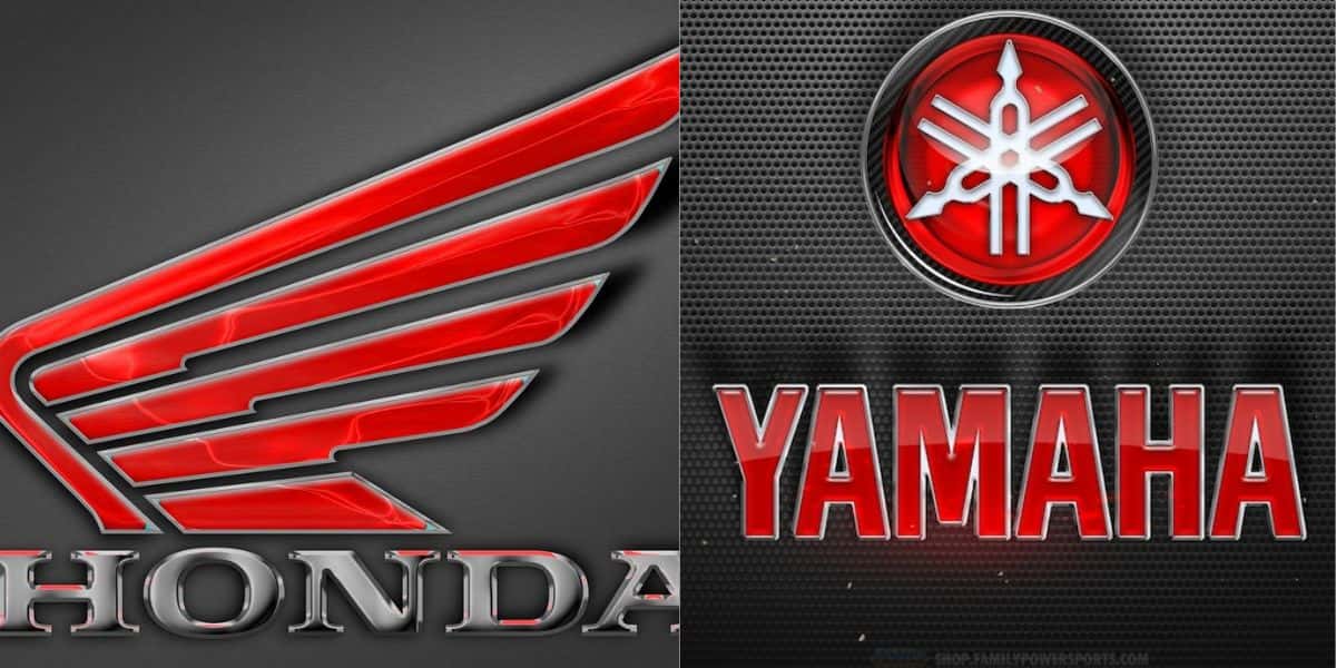 Logo da Honda / Logo da Yamaha - Montagem TVFOCO