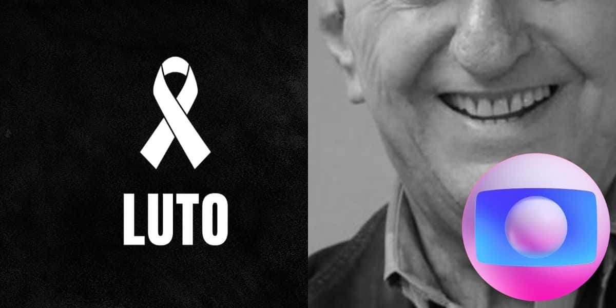 Luto por jornalista e logo da Globo - Foto Reprodução Internet