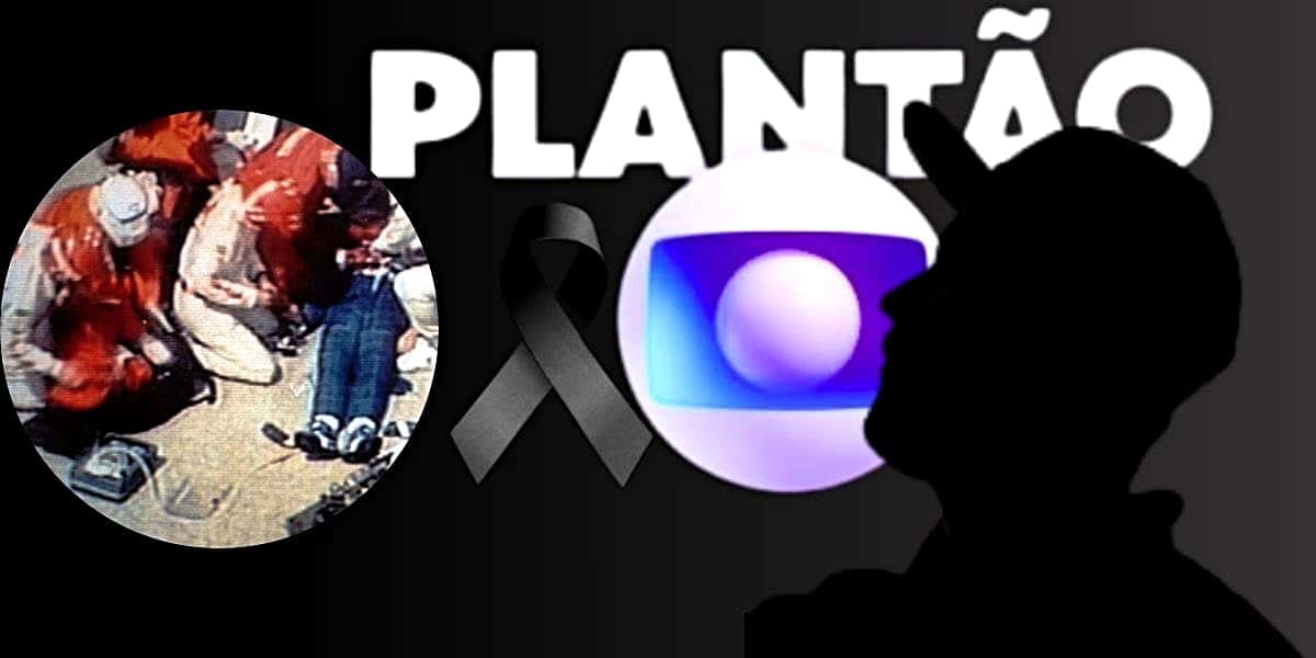 Morte de maior estrela do país foi noticiada no jornalístico Plantão Urgente da Globo e situação parou o Brasil (Foto Reprodução/Montagem/Lennita/Tv Foco/Canva/Blog Danilo F1/Globo)