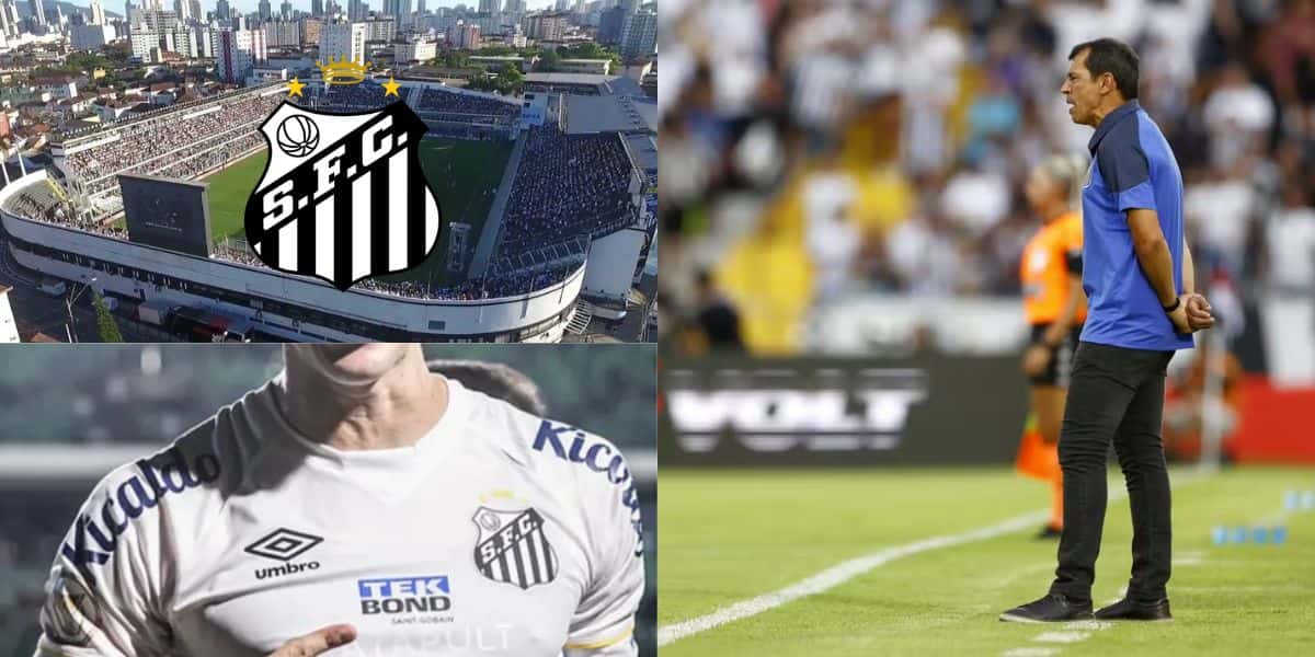 Estrela de Carille está perto de adeus no Santos antes do Brasileirão - Montagem Tv Foco