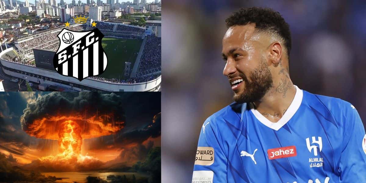 3 novas bombas de Neymar vazam no Santos - Montagem Tv Foco