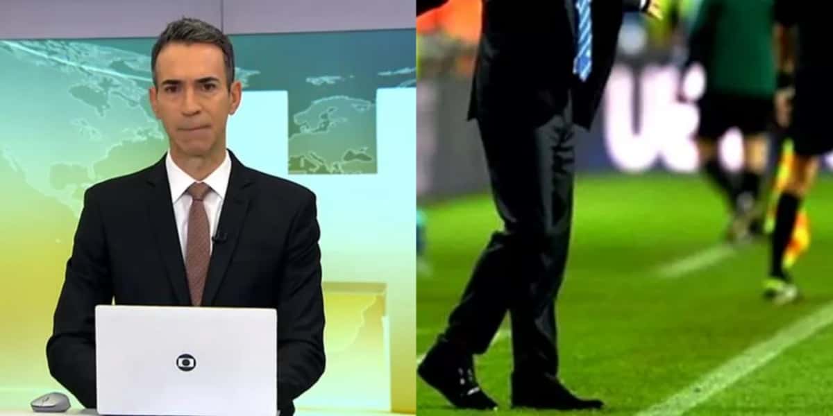 Tralli para o JH pra anunciar o desligamento relâmpago de técnico (Foto: Reprodução/ Internet)