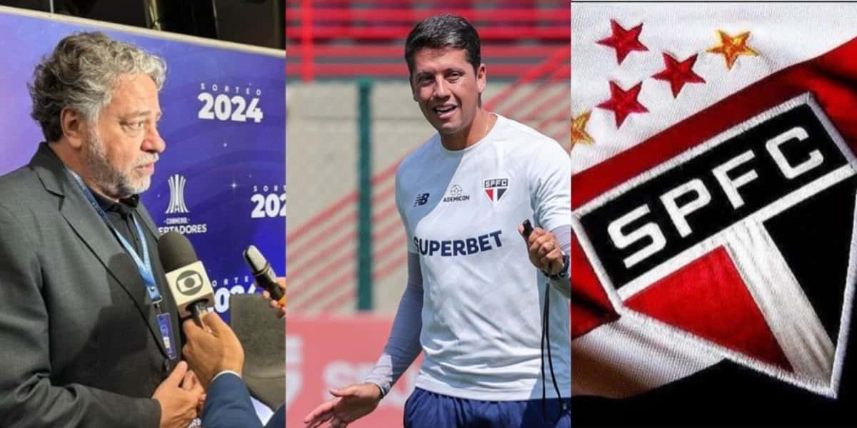 O decreto de Casares sobre adeus de Carpini do São Paulo e comunicado - Foto: Montagem