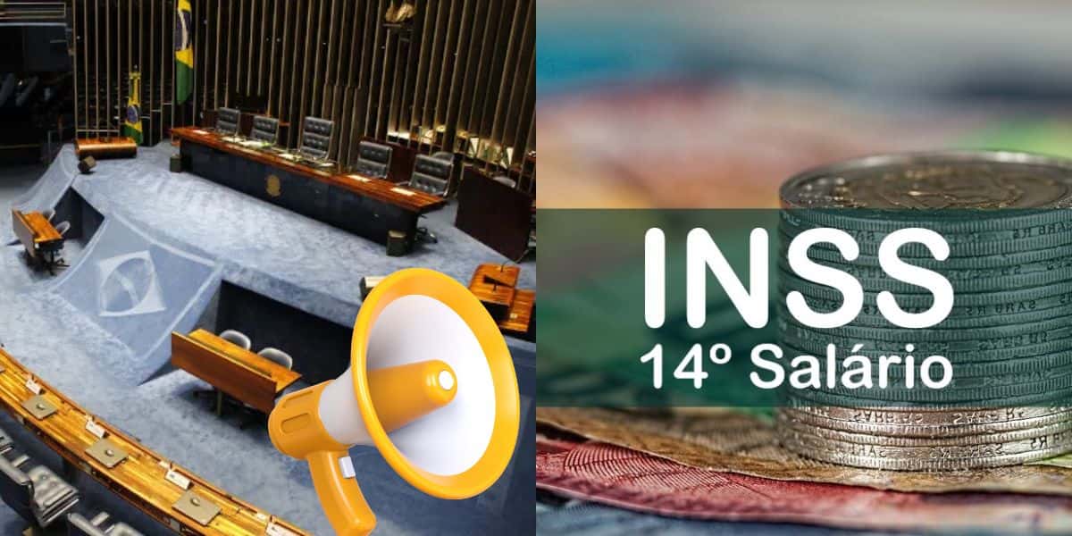 Senado emite comunicado crucial sobre o 14° salário do INSS (Reprodução: Montagem TV Foco)