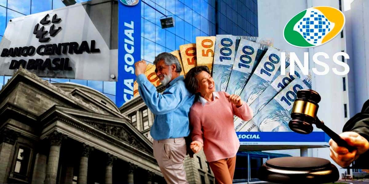 Nova regra do INSS e decreto do BC a todos os bancos chegam com "aumento" a aposentados (Foto Reprodução/Montagem/Lennita/Tv Foco/Canva/Previdência Social)