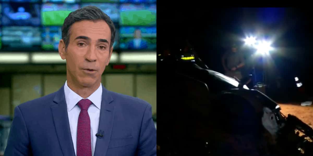 César Tralli confirma acidente de carro no Jornal Hoje da Globo (Foto: Divulgação)