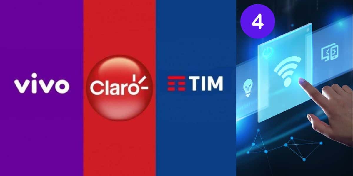 Vivo, Claro, Tim e internet Wi-Fi (Foto: Reprodução / Canva)