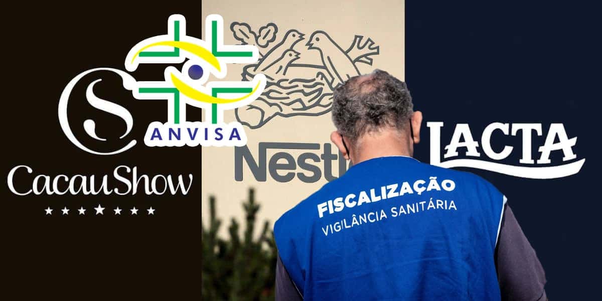 ANVISA - Nestlé, Lacta e Cacau Show (Foto: Reprodução, Montagem - TV Foco)
