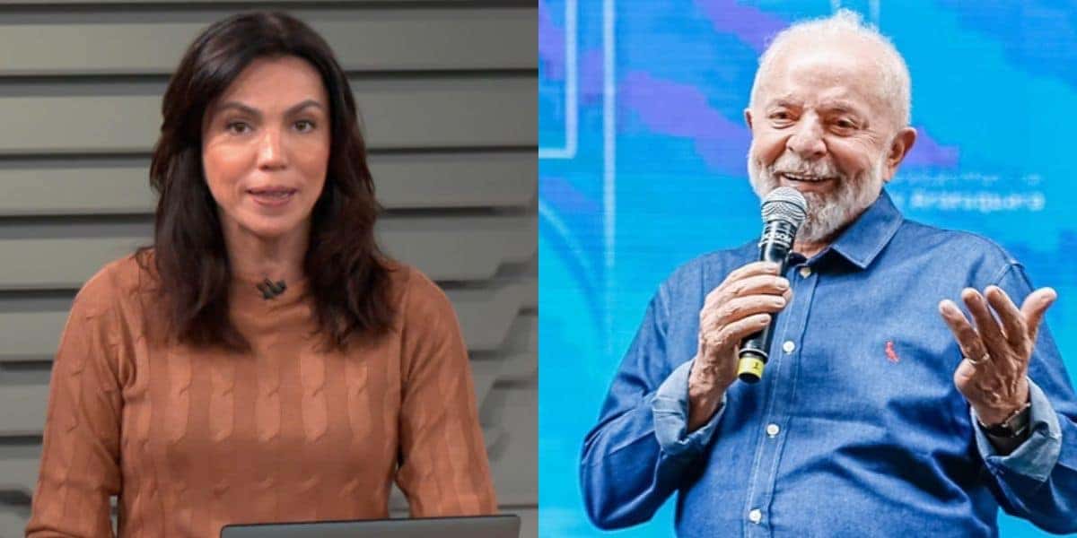 Ana Paula Araújo no Bom Dia Brasil e Luiz Inácio Lula da Silva (Fotos: Reproduções / Globo / Internet)