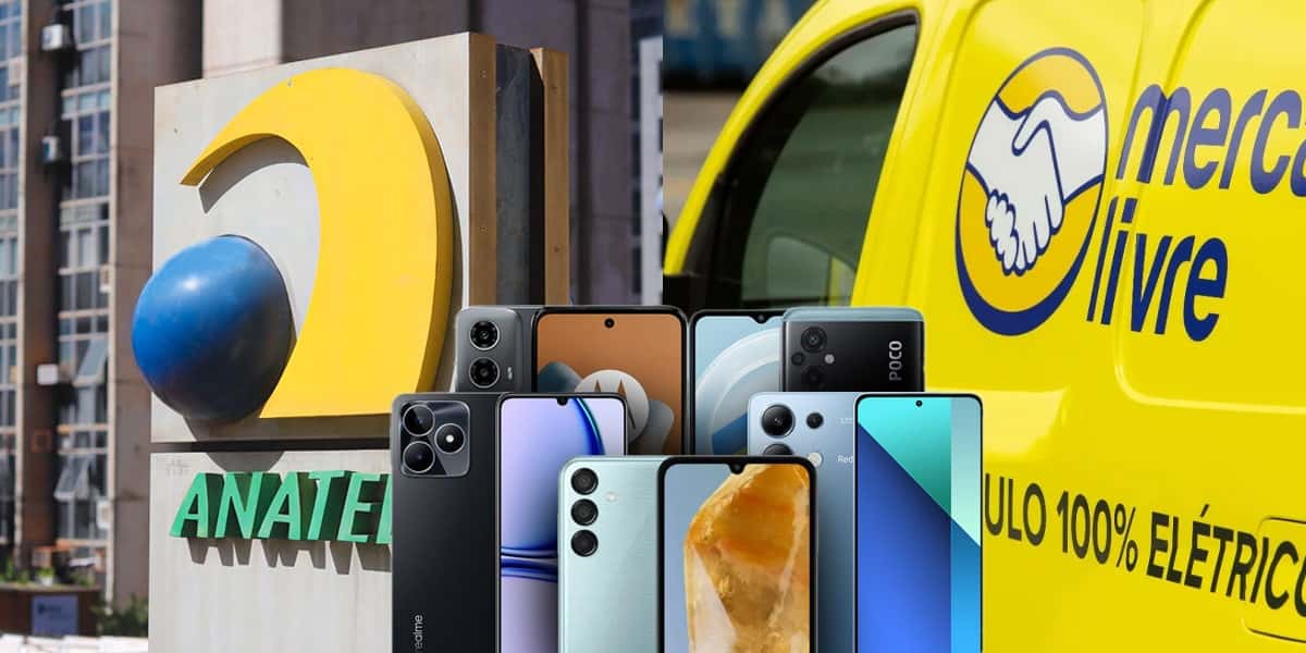 Anatel - Mercado Livre - Celulares (Foto: Reprodução, Montagem - TV Foco)